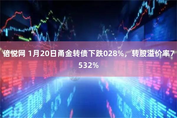 倍悦网 1月20日甬金转债下跌028%，转股溢价率7532%